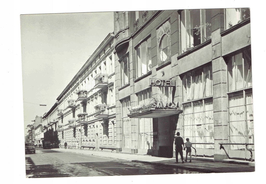 Łódź - Fragment ul.Traugutta . Hotel Savoy ! !