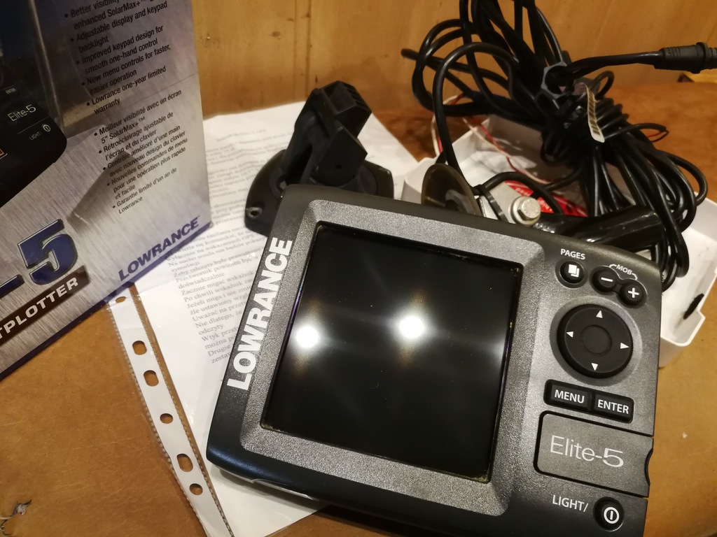 Echosonda LOWRANCE ELITE 5 GPS kolorowa 7423418849 oficjalne