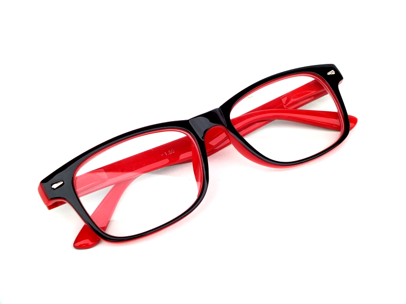Okulary MINUSY PLUSY RG262C czerwono-czarne