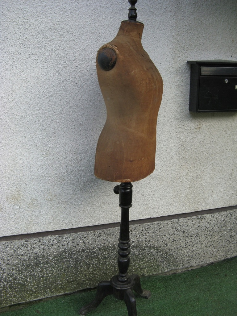 STARY MANEKIN DREWNIANY ORYGINAŁ