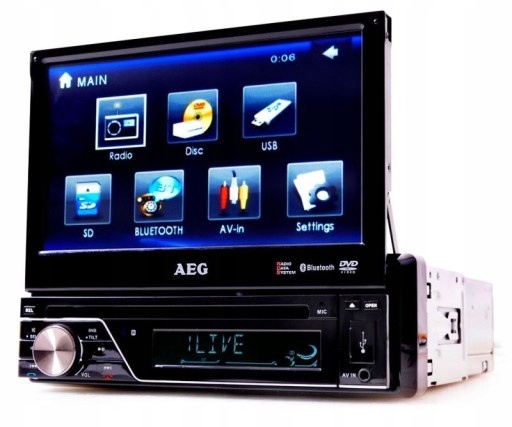 Radio AEG AR 4026 BT 7'' DVD MP3 USB Bluetooth