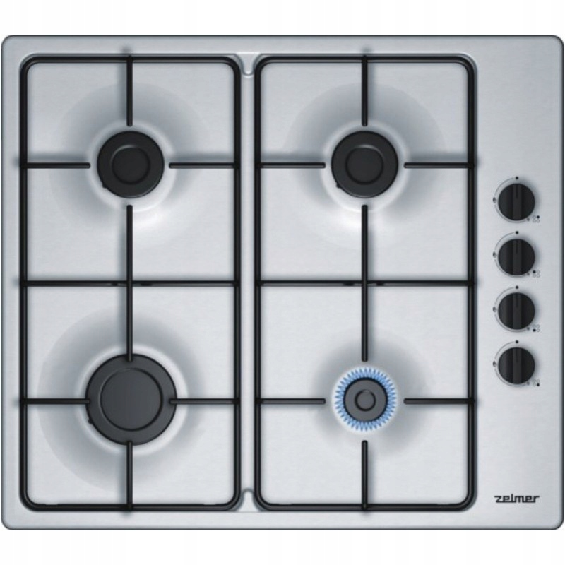 Płyta Zelmer ZEC26G2351 GAZ, INOX, BOCZNE POKRĘTŁA