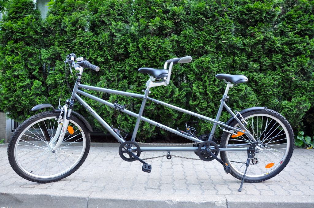 Tandem discount bike decathlon