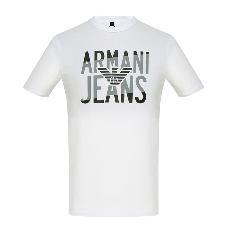 ARMANI JEANS markowy włoski t-shirt WHITE NEW L