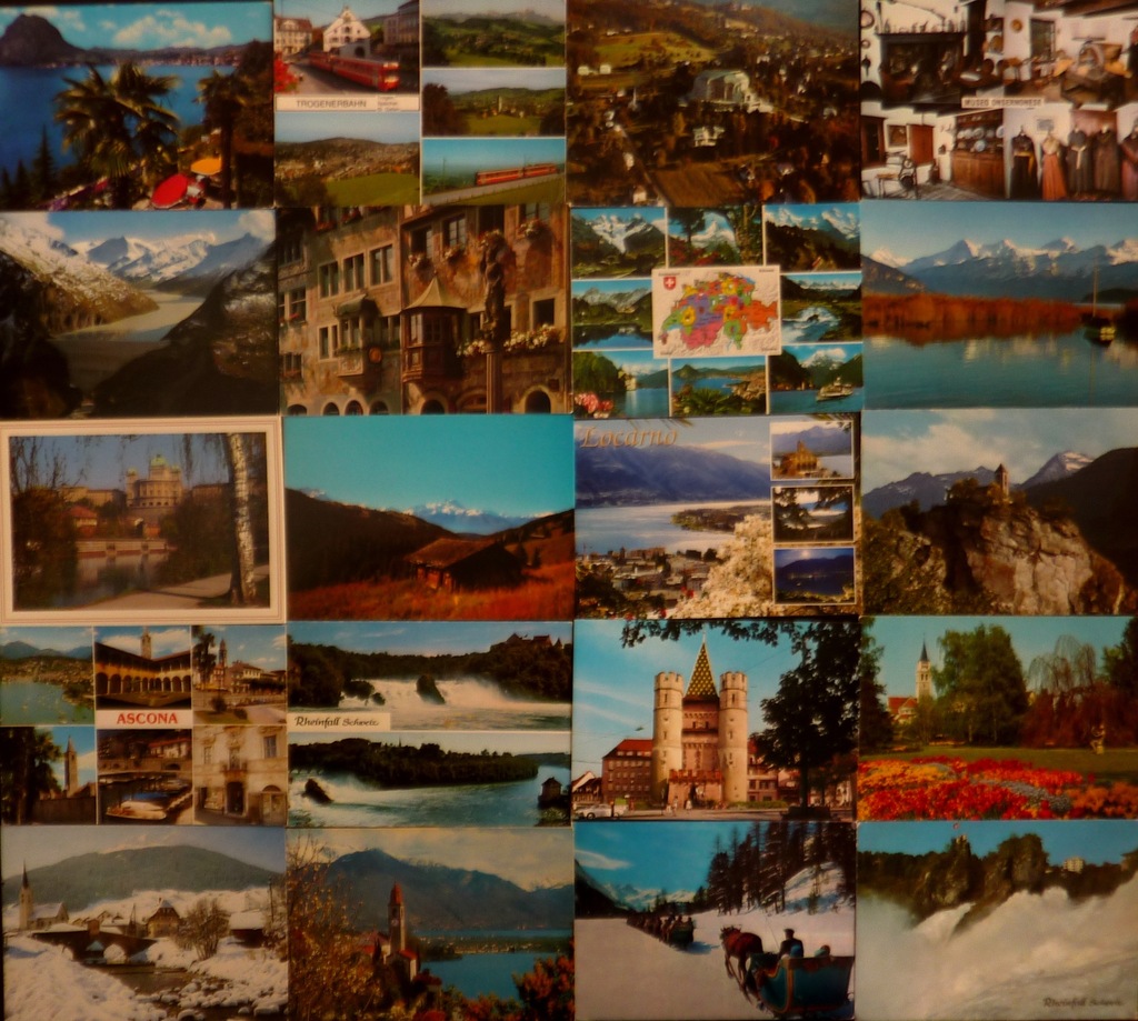 Szwajcaria - 50 widokówek - pocztówki zestaw 6