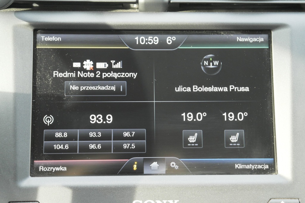 Ford Fusion zmiana języka, radia, nawigacja USA