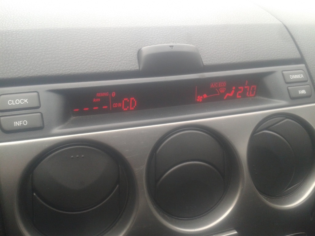 MAZDA 6 GG wyswietlacz zegar radia klimatyzacji