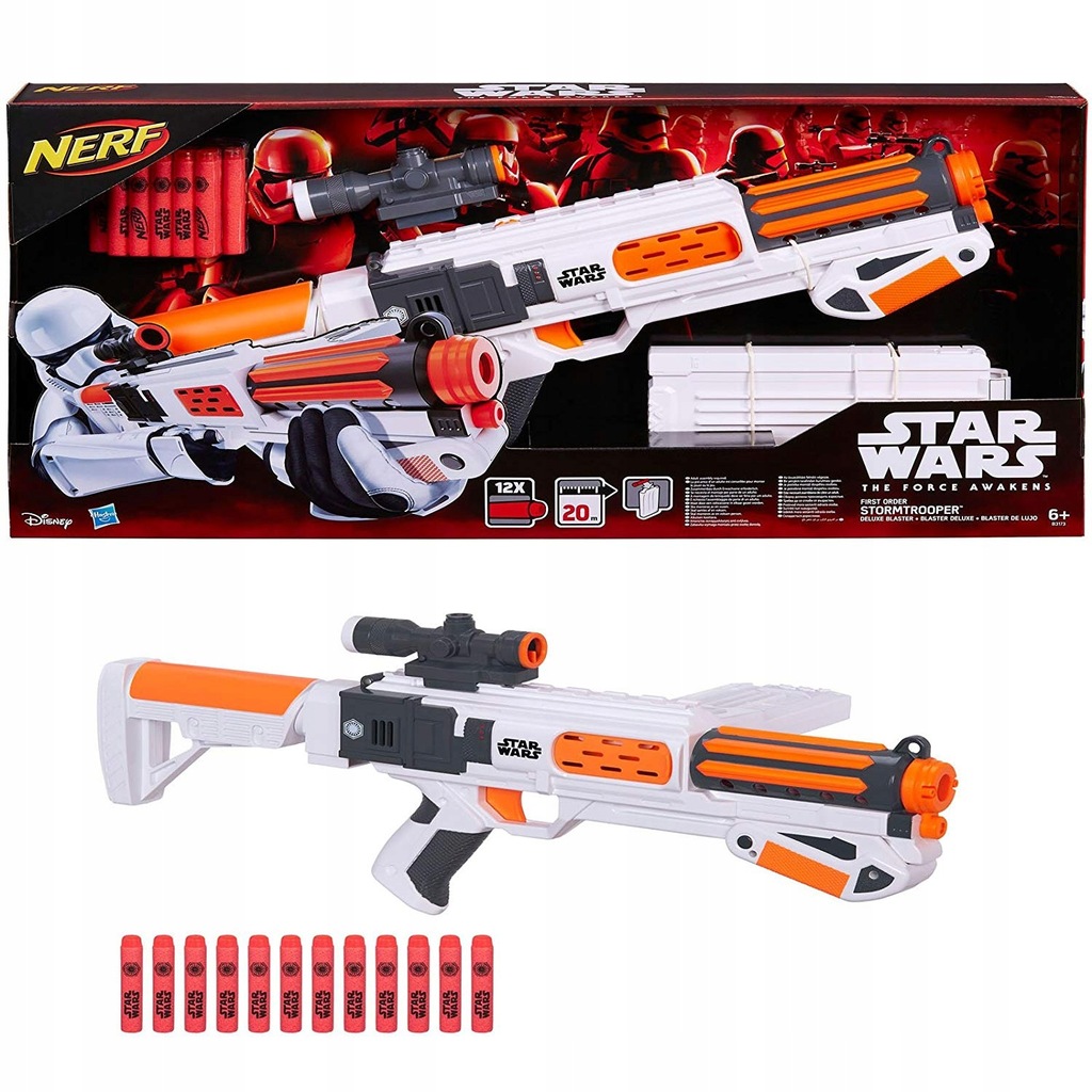 Nerf Karabin SZTURMOWCA 12xSTRZAŁKI STAR WARS HIT