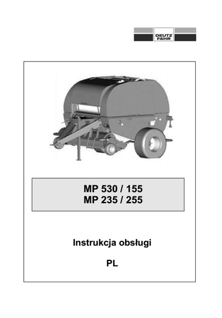 Deutz Fahr MP 155R..235R...530 OC23- instrukcja PL