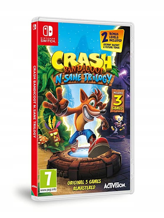 CRASH BANDICOOT N SANE TRILOGY NOWA SWITCH 7526173358 oficjalne archiwum Allegro