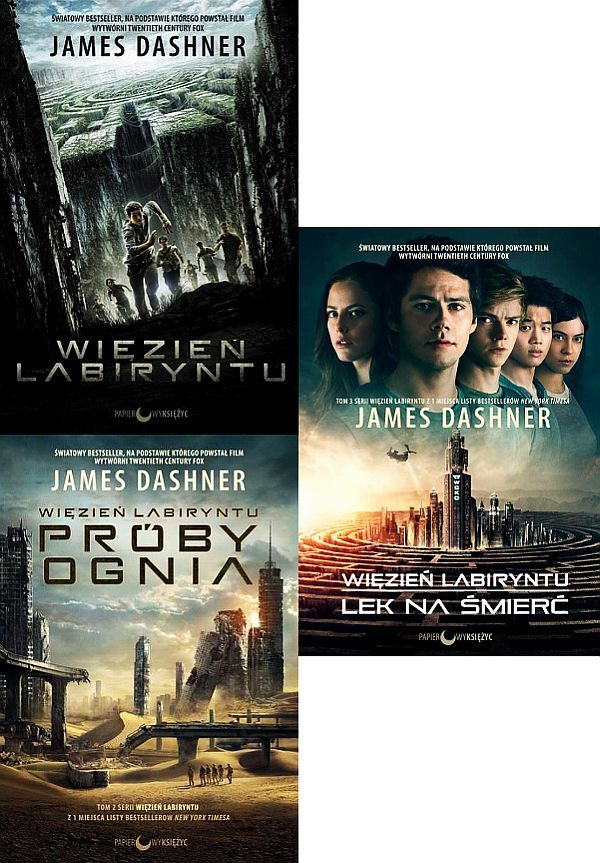 DASHNER - trylogia WIĘZIEŃ LABIRYNTU / o. filmowa