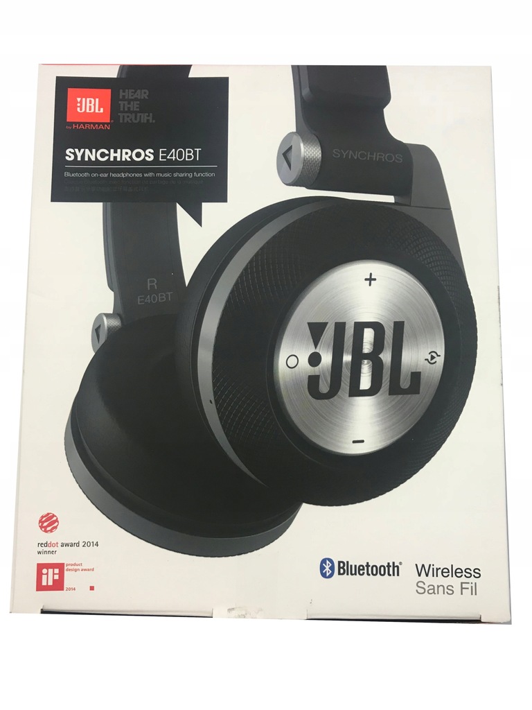 BLUETOOTH słuchawki JBL E40BT Synchros - 7551621957 - oficjalne ...