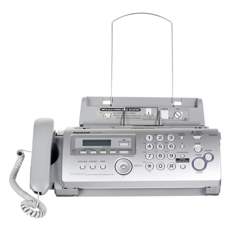 TELEFAKS PANASONIC KX-FP218 PDS SREBRNY fax