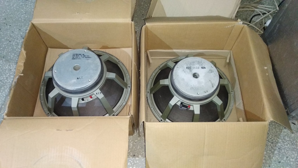 ELECTRO VOICE EVM-15L / 38cm(15インチ) 8Ω Amazon.co.jp: 交換用スピーカー EV Electro Voice 15インチ EVM