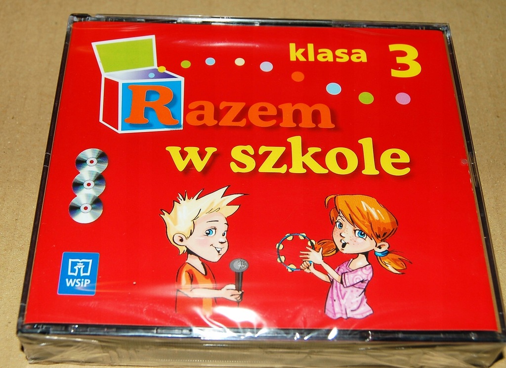 RAZEM W SZKOLE KLASA 3 KOMPLET PŁYT CD NOWY WSIP