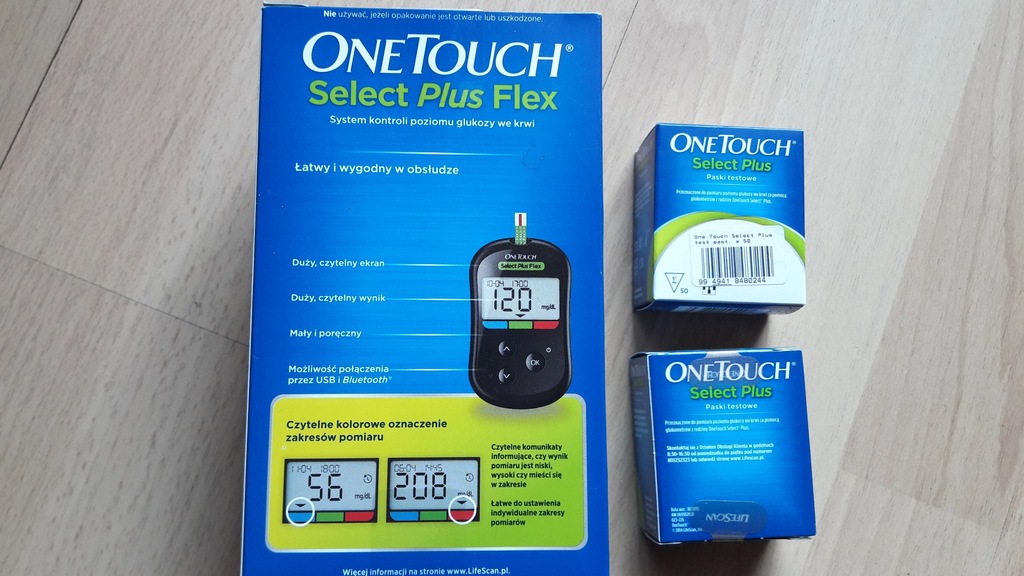 Glukometr One Touch Select Plus Flex + Paski - 7213065351 - oficjalne ...