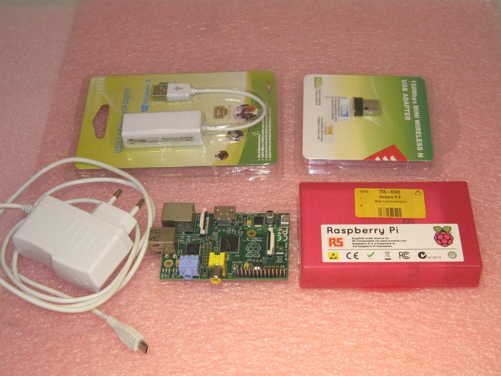 RASPBERRY PI MIKROKOMPUTER DEBIAN USB-WIFI USB-LAN