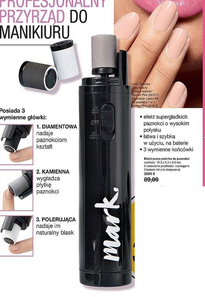 Avon - Elektryczna polerka do paznokci