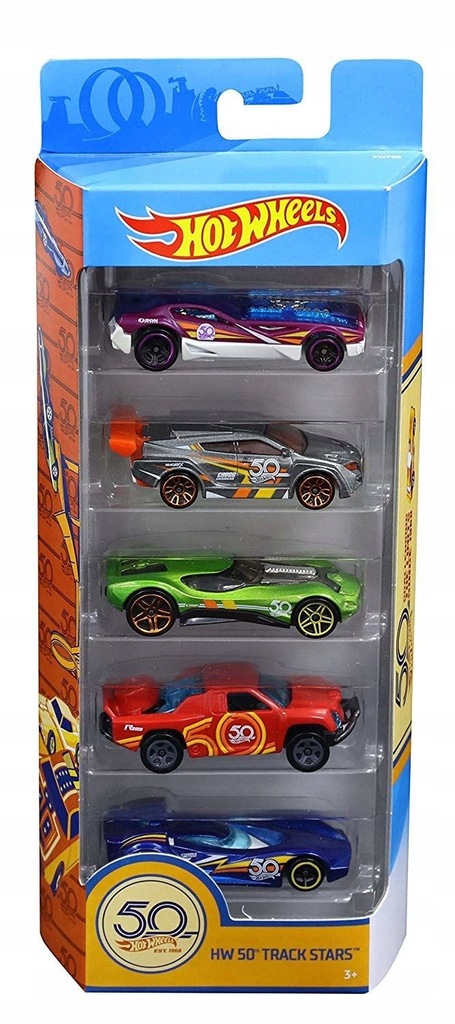 HOT WHEELS ZESTAW 5 AUTEK RESORAKÓW SAMOCHODZIKI