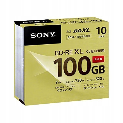 SONY BD-RE XL 100GB 1 szt JAPAN Wielokrotny Zapis