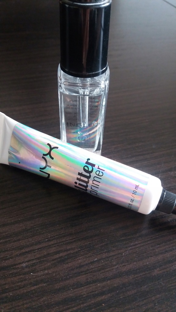 INGLOT DURALINE + NYX GLITTER PRIMER