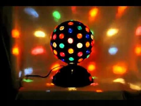 OBROTOWA KOLOROWA LAMPKA DISCO KULA ball