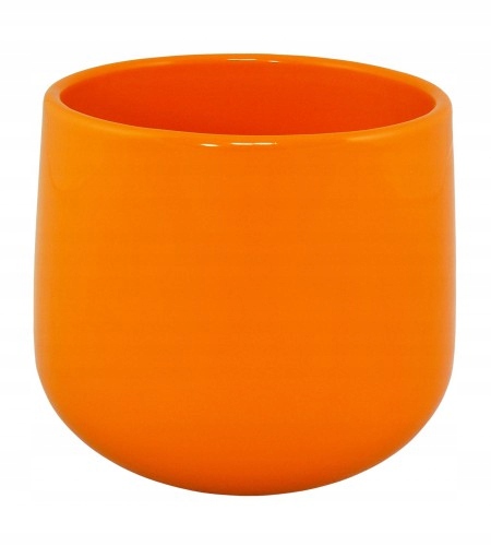 Cermax osłonka doniczki ceramiczna pomarańczowa
