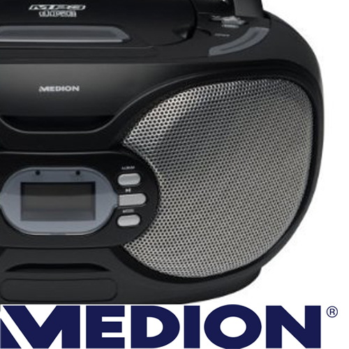 RADIO BOOMBOX MEDION MD 83556 CZARNY CD MP3 7149246929