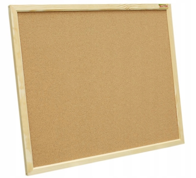 TABLICA KORKOWA 100x60 DREWNO