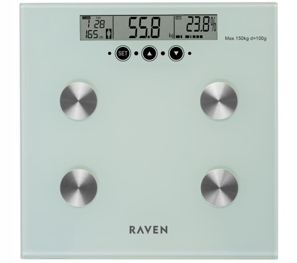 Waga łazienkowa elektroniczna RAVEN EW003 Srebrny
