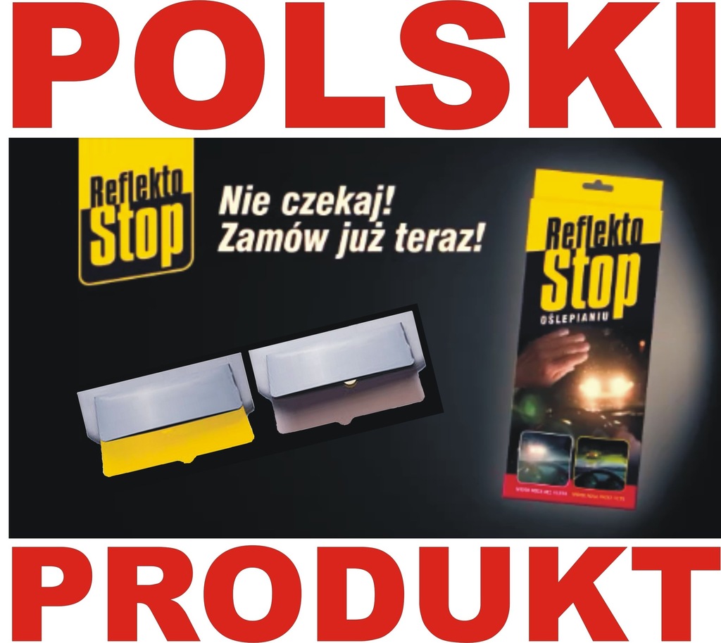 OSŁONA 2w1 REFLEKTOSTOP POLSKI ORYGINAŁ DZIEŃ NOC