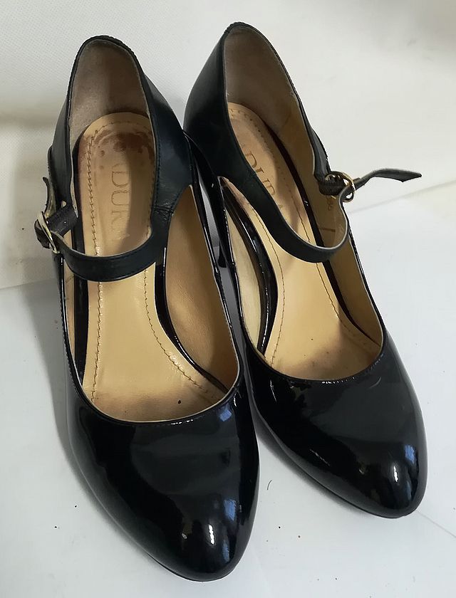 Czółenka BADURA 36 czarne szpilki buty damskie