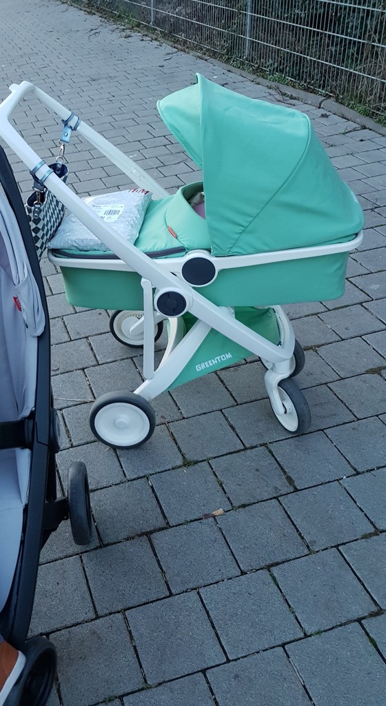 Greentom Upp Carrycot  tapicerka w idealnym sta