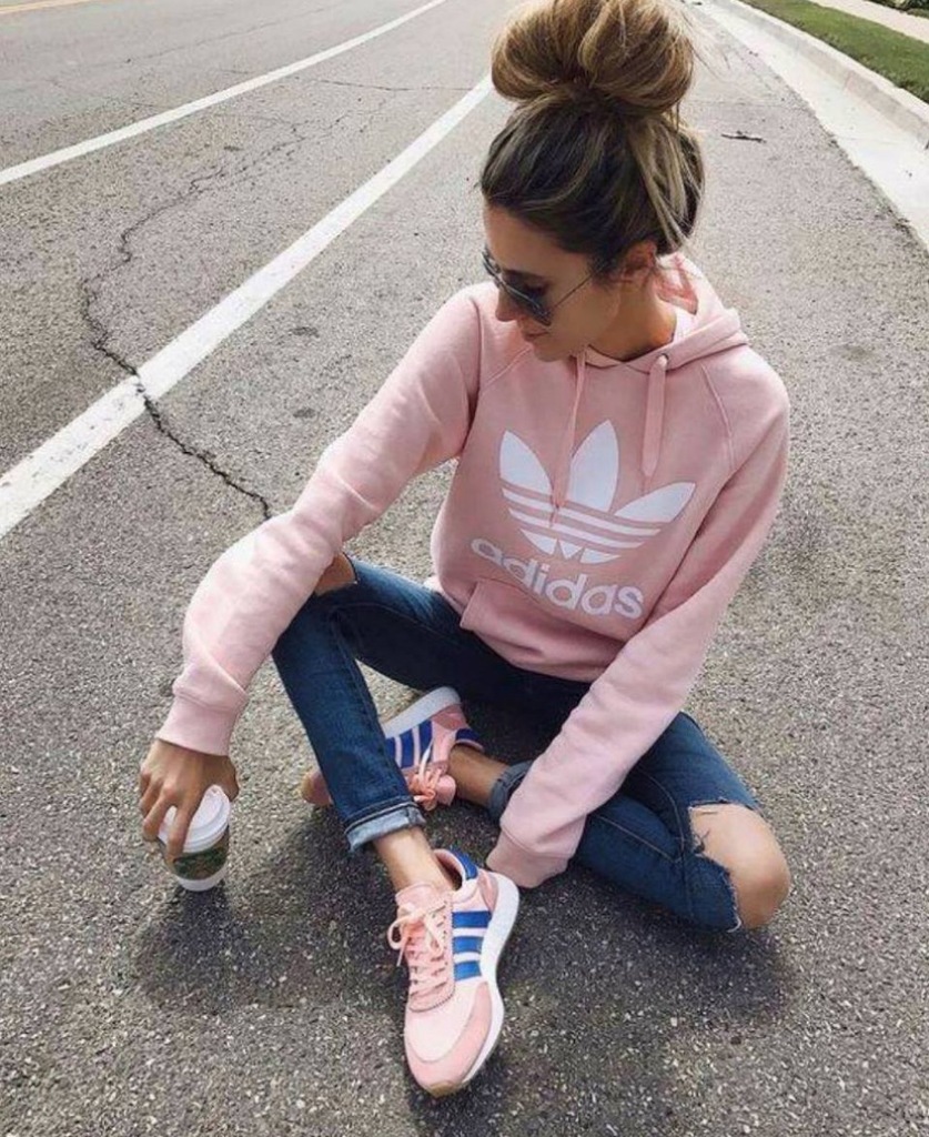 adidas bluza pudrowy róż adidas bluza pudrowy róż