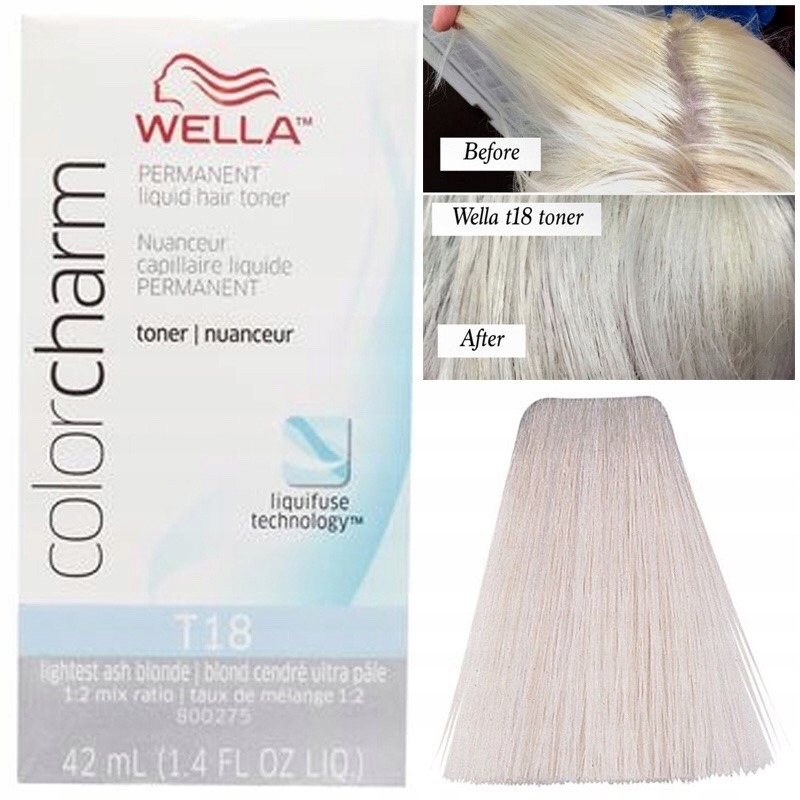 Wella T18 Color Charm toner niwelujący zółty odci