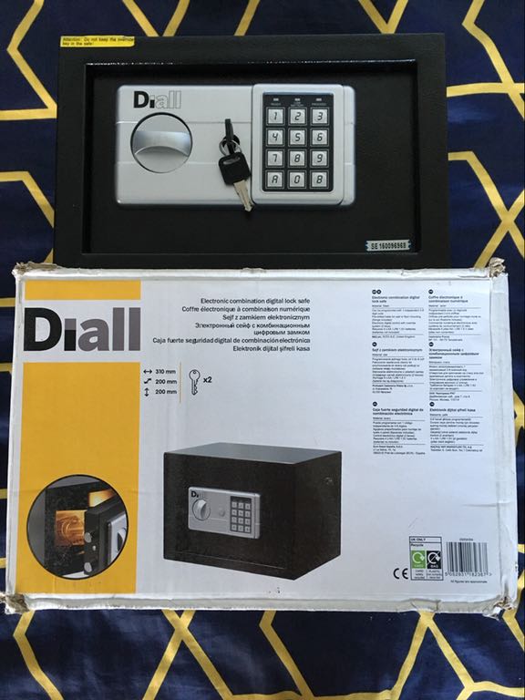 Sejf Domowy Diall z zamkiem elektronicznym Nowy