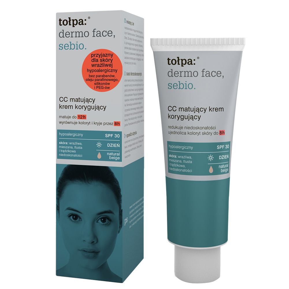 TOŁPA SEBIO CC matujący krem korygujący SPF 30