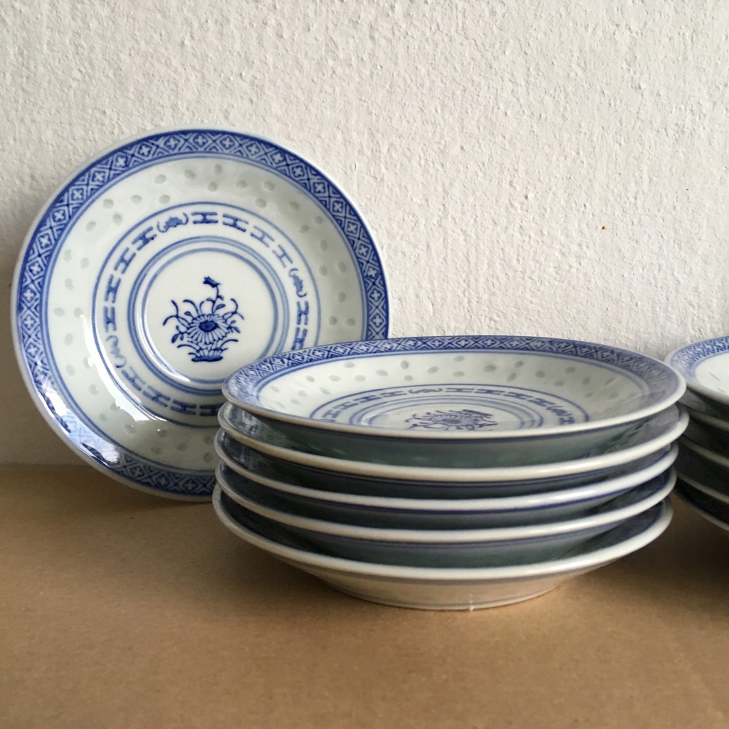 Chińska Porcelana - zestaw talerzyków