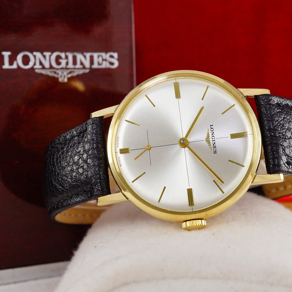 LONGINES z oty zegarek 18K 1966r c.30L nienoszony 7774298335