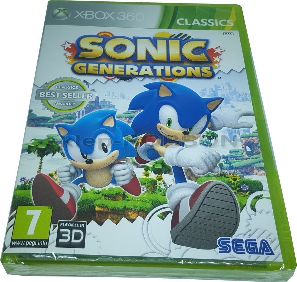 SONIC GENERATIONS XBOX 360 NOWY WARSZAWA ROBSON - 7044360309 ...