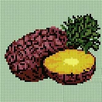 KANWA HAFT KRZYŻYKOWY 15x15 ANANAS - 585