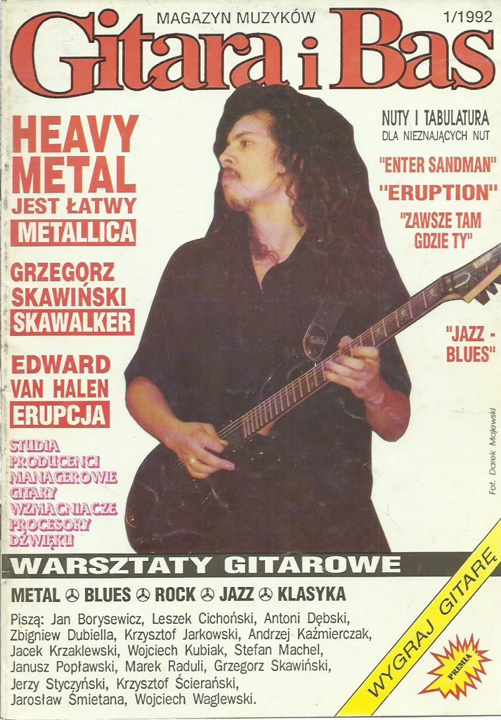 GITARA I BAS MAGAZYN MUZYKÓW 1/1992 ____________!
