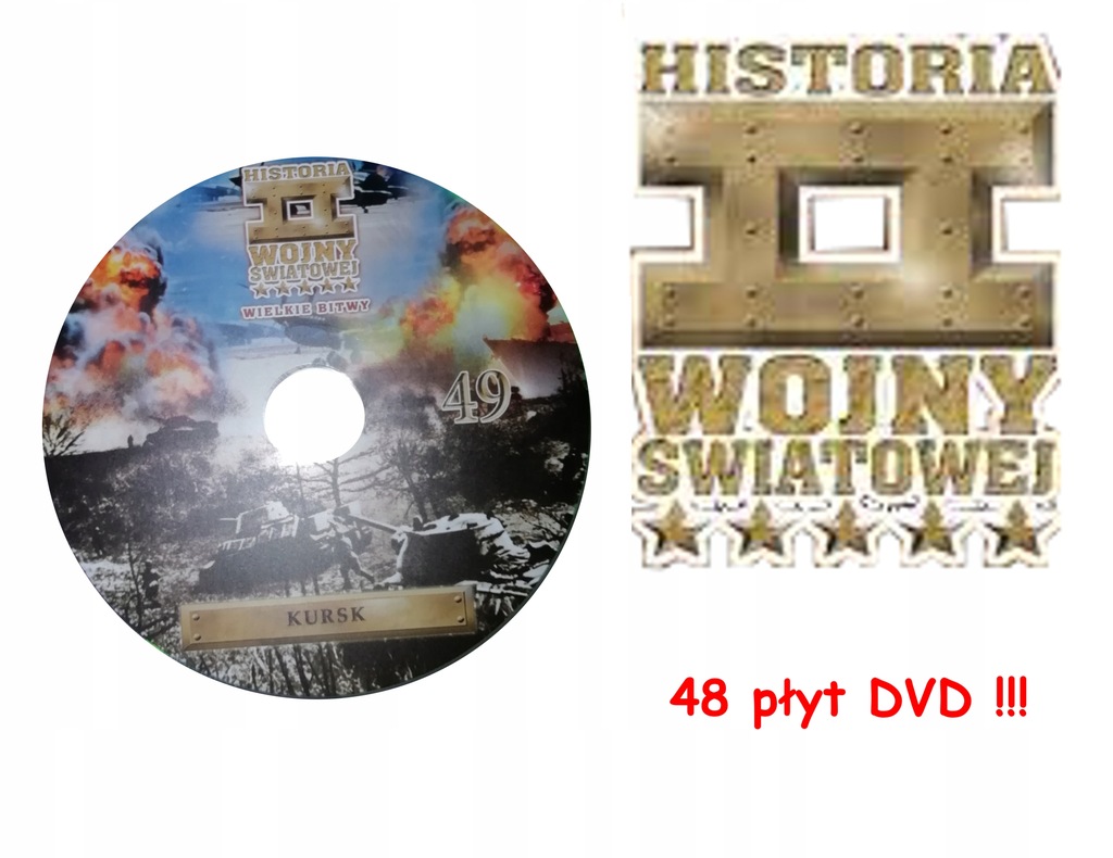Historia II Wojny Światowej 48 płyt DVD
