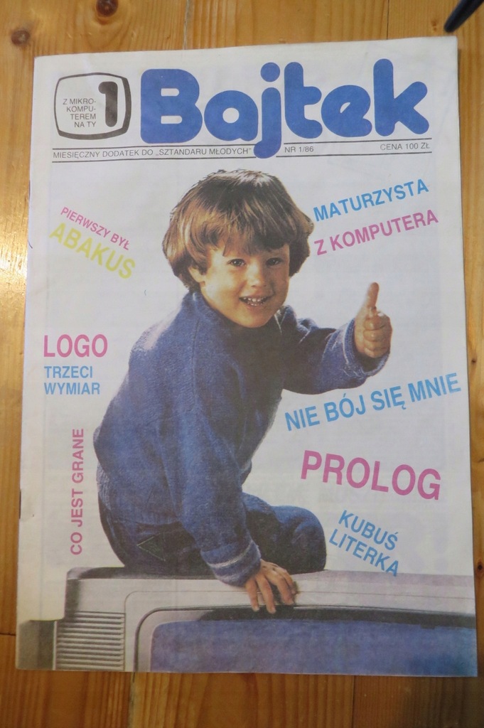 Czasopismo komputerowe Bajtek 1/86 BDB