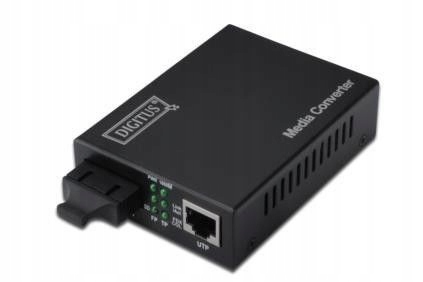 DIGITUS Gigabit Ethernet Media konwerter SC / RJ45