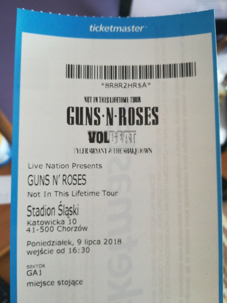 2 szt. Bilety na Guns N' Roses | Chorzów