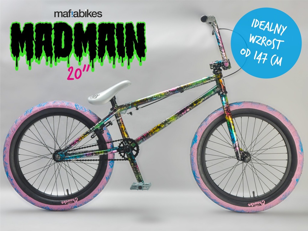 Mafiabikes madmain 20 splatter best sale harry main bmx bike