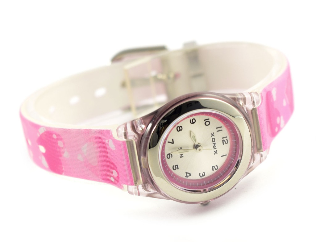 Zegarek dla dziewczynki XONIX serduszka na prezent