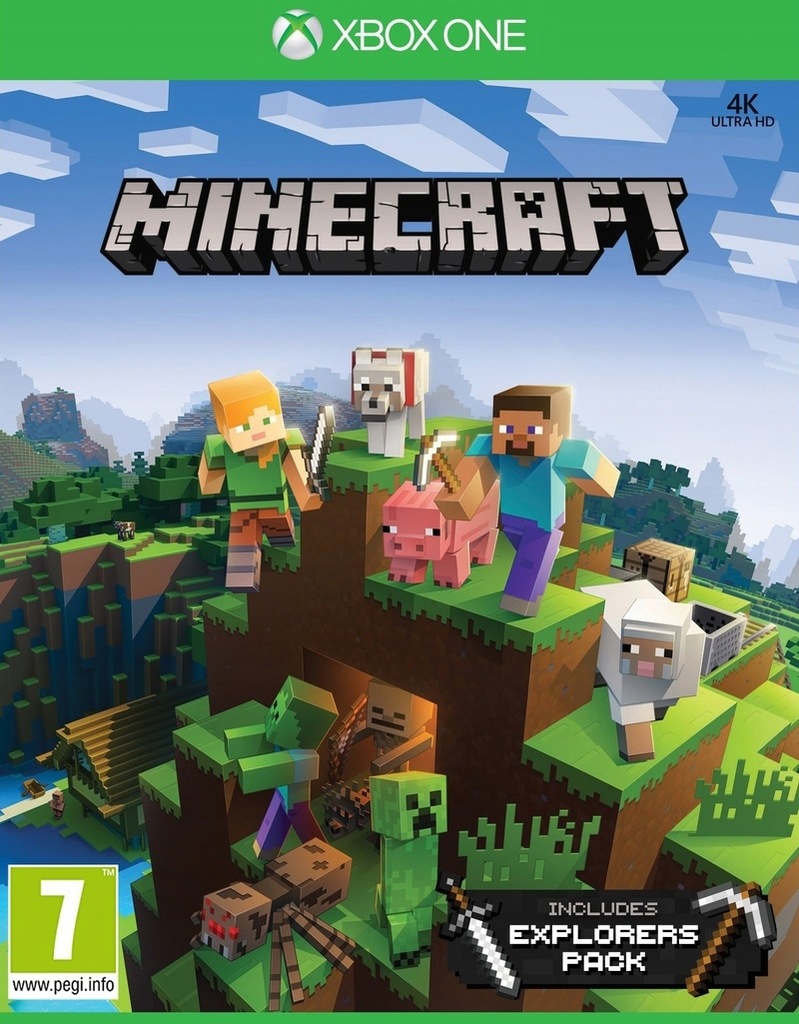 Minecraft XBOX ONE Płyta Dodatek explorateurs pack ...