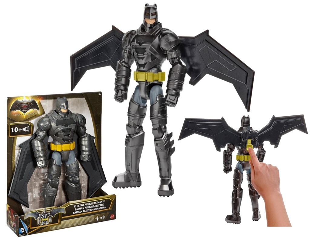 BATMAN Figurka RUCHOME SKRZYDŁA Dźwięki 30cm - 7281848472 - oficjalne  archiwum Allegro